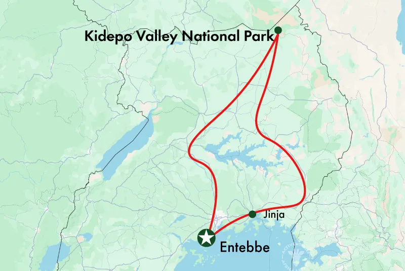 Kidepo Safari Map