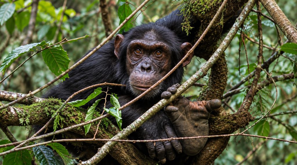 Chimpanzee Trekking and Transfer to Queen Elizabeth National Park